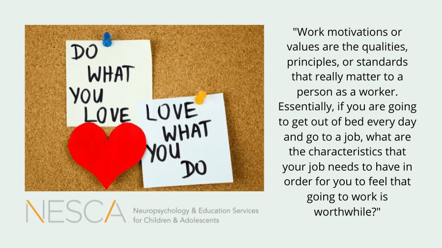 Assessing Work Motivation and Values