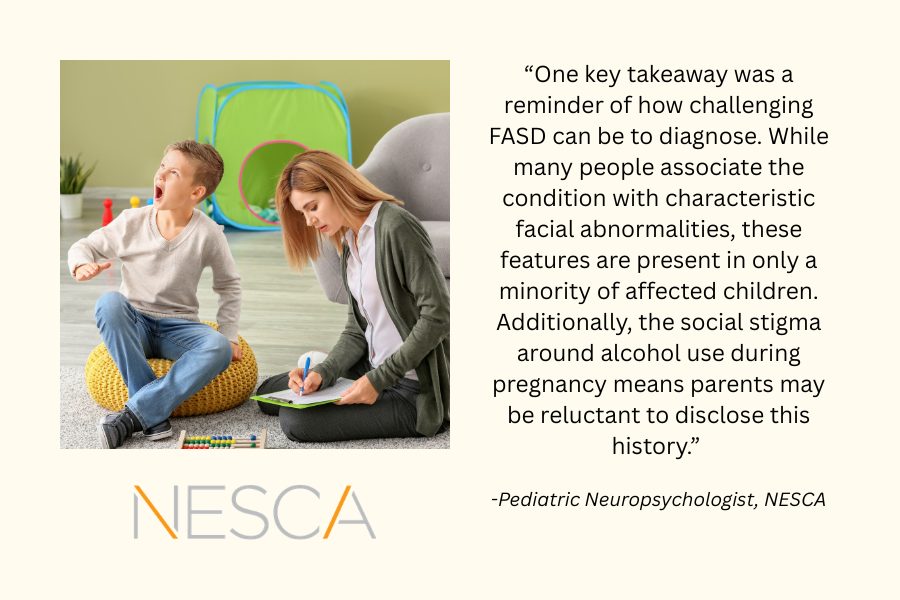 child with FASD and parent